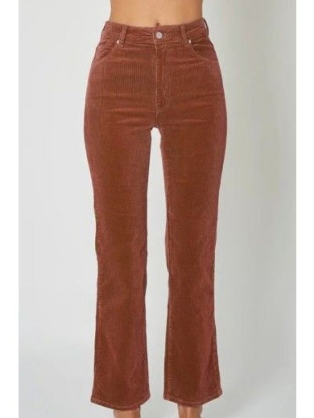 Rolla’s Original High-Rise Straight Corduroy Pants - Sz AUS 31 - Rust Brown